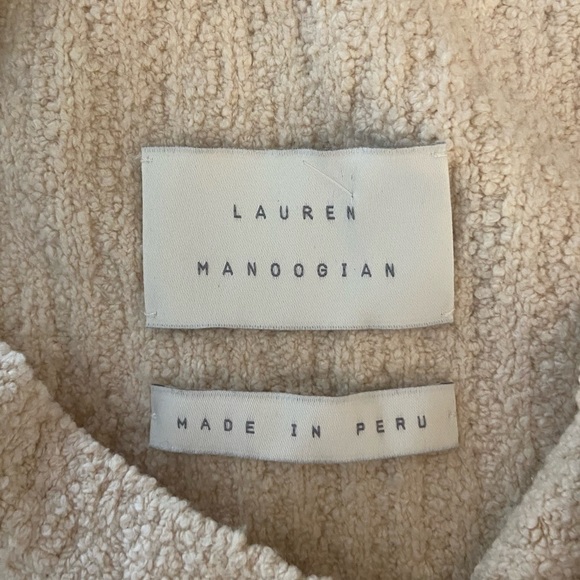 Lauren Manoogian Cotton Crewneck Cardigan *NWT*, Size Large - Picture 7 of 11